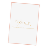Flash Tattoos Sunkissed Silver Freckles temporary tattoo set includes a complimentary Flash off tattoo remover wipe