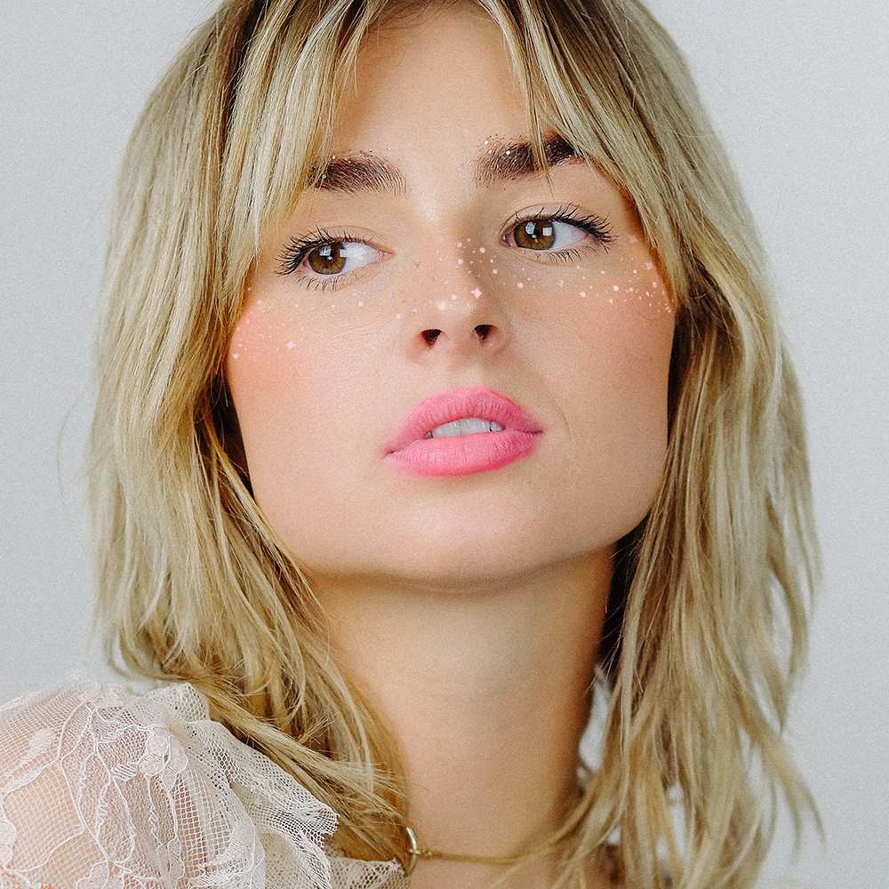 Sparkle in the limited edition 'GALACTIC PINK FACE FRECKLES' temporary tattoos. The makeup patch stickers are perfect for a night out on the town! @FlashTattoos #FLASHTAT
