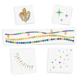 The Mardi Gras Magic Variety Set has 25 parades, parties and to pass out to all your friends! @FlashTattoos #FLASHTAT