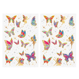 Fun Tats kids Butterfly Garden two sheet pack includes over 62 magical butterfly and fairy metallic temporary tattoo stickers @FlashTattoos