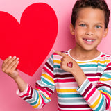 Sparkle in the Chocolate Box kids Valentine's Day temporary tattoo