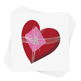 Kids Valentine's Day inspired Chocolate Box heart temporary tattoos.