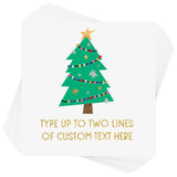 Semi-custom Christmas Tree metallic temporary tattoos. @FlashTattoos