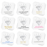 Personalize the Classic Diamond temporary tattoo. The perfect addition for parties, events, bachelorette celebrations and more!