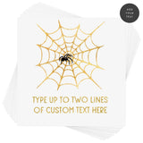 GOLD SPIDER WEB PERSONALIZED