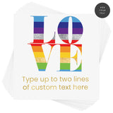  Create your custom colorful inspired Rainbow Love Personalized temporary tattoo in minutes by easily adding your personalized text in the font and color of your choice.