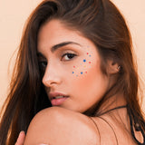 American Starry Eye Jewel metallic red, white and blue star temporary tattoo!  @FlashTattoos #FLASHTAT
