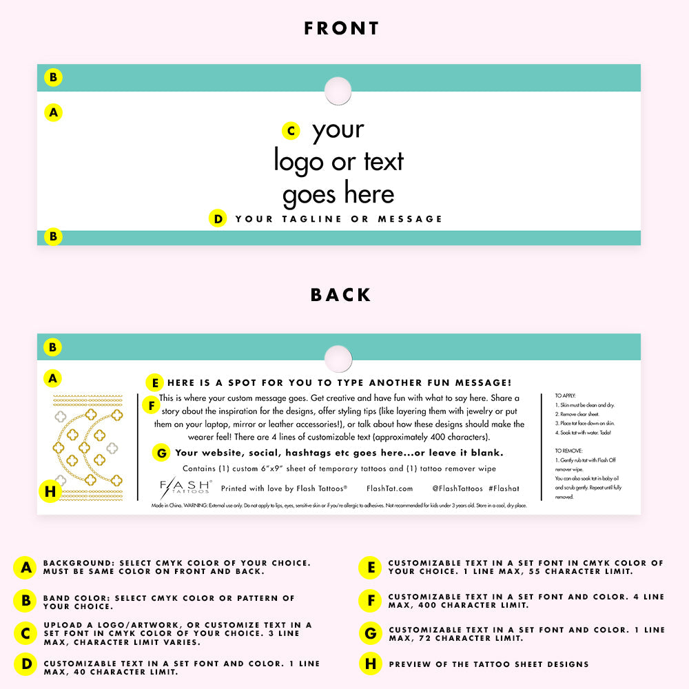 How to design your own custom temporary tattoos mini pack from Flash Tattoos.  #Flashtat @FlashTattoos