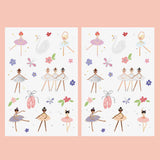 Fun Tats kids Ballerina two sheet pack includes over 40 metallic temporary tattoos @FlashTattoos