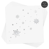 Set of 10 metallic silver snowflake temporary tattoos. The perfect holiday sparkle! @FlashTattoos