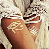 Child if Wild metallic jewelry inspired temporary tattoo pack