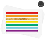 RAINBOW STRIPES' set of ten pride inspired rainbow temporary tattoos.  @FlashTattoos #FLASHTAT