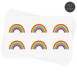 TINY RAINBOWS' set of ten temporary rainbow tattoos.  @FlashTattoos #FLASHTAT