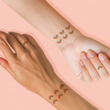 TINY RAINBOWS' metallic tattoo set includes 10 pride inspired tattoos! @FlashTattoos #FLASHTAT