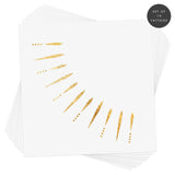 Set of 10 Golden Rays metallic gold temporary tattoos @FlashTattoos