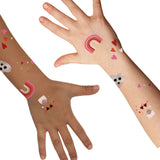 Shine bright in the Adore You kids  Valentine's Day inspired temporary tattoo set