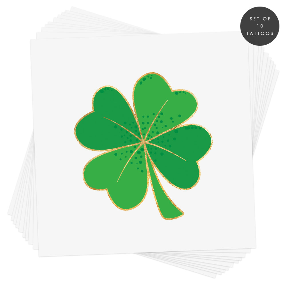 10 Shamrock St. Patty's Day inspired temporary tattoos. @FlashTattoos #FUNTATS