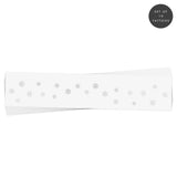 Set of ten white and metallic silver temporary snowflake freckle tattoos