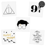 Set of 25 Harry Potter inspired temporary tattoos