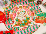 Gold Christmas Tree Dessert Plates (10 count)