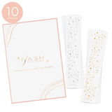 Flash Tattoos Galactic Mixed set includes 5 metallic silver galactic tattoos and 5 metallic gold tattoos. 