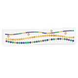 MARDI GRAS BEADS BRACELET