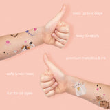Fun Tats by Flash Tattoos are made from premium metallics and ink, are safe and non toxic, last up to six days. Fun for all ages! @FlashTattoos