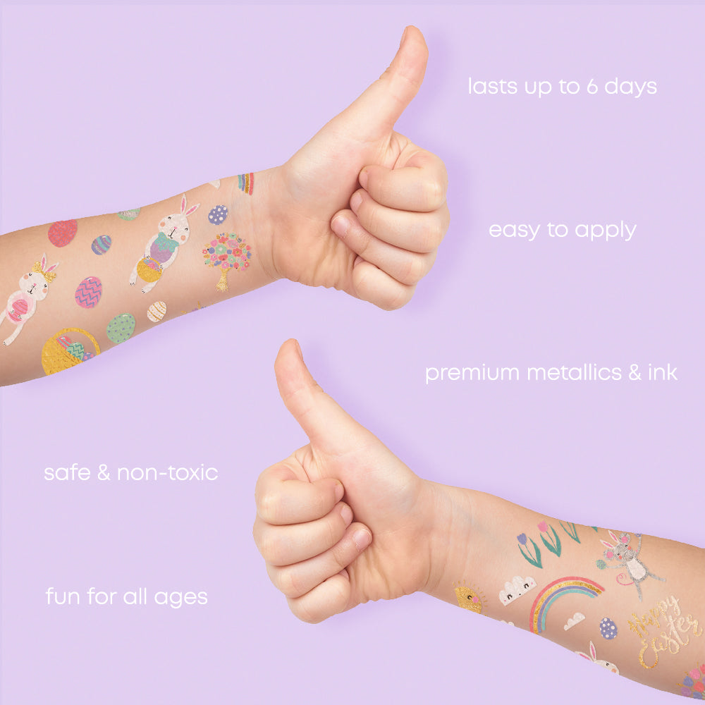 Fun Tats by Flash Tattoos are made from premium metallics and ink, are safe and non toxic, last up to six days. Fun for all ages! @FlashTattoos