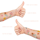 Mermaid Lagoon kids tattoos last up to 6 days, are easy to apply and fun for all ages!