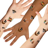 Kids Fun Tats by Flash Tattoos metallic pirate temporary tattoo set.