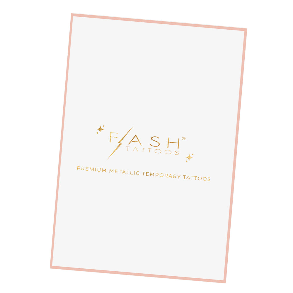 Flash Tattoos Galactic Gold Face Freckles temporary tattoo set includes a complimentary Flash off tattoo remover wipe @FlashTattoos