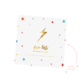 Cutie Mark kids temporary tattoos packaging includes a free tattoo remover wipes