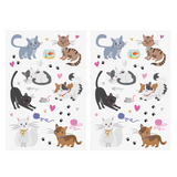 Fun Tats kids Cats two sheet pack includes over 34 metallic temporary tattoos @FlashTattoos