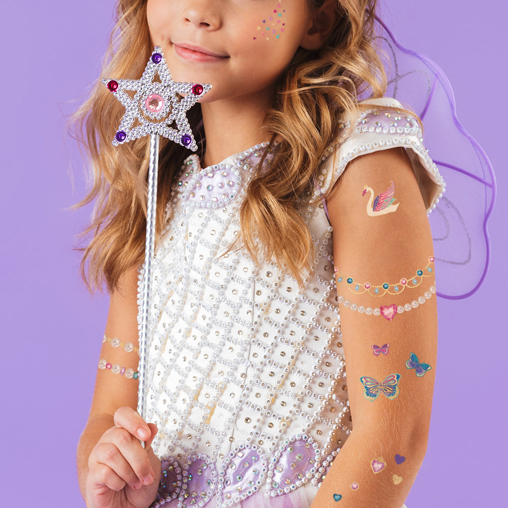 Princess Jewelry kids Fun Tats temporary tattoo pack #FLASHTAT @FlashTattoos