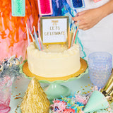 Rainbow Glitter Birthday Candles (set of 10)