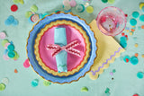 Rainbow Ric Rac Assorted Dessert Plates (10 count)