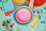 Rainbow Ric Rac Assorted Dessert Plates (10 count)