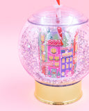 Holiday Village Snow Globe Novelty Sipper (Christmas Cup - set of 1, 6, or 12)