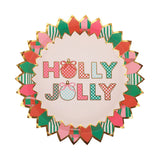 Holly Jolly Christmas Dessert Plates (10 count)