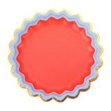 Rainbow Ric Rac Assorted Dessert Plates (10 count)