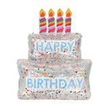Confetti Filled Birthday Cake Balloons (Set of 2)