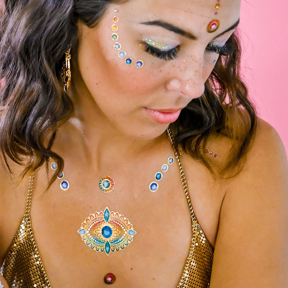 Dazzling. Mystical. Ethereal. - shop the Aurora collection with over 30 metallic temporary tattoos. #FLASHTAT @FlashTattoos