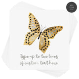 Create your custom Butterfly Bright tattoo in minutes by easily adding your personalized text in the font and color of your choice.