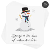 Design your own custom Snowman metallic holiday inspired temporary tattoo. Add up to two lines of custom text and font style of your choice! @FlashTattoos