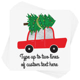Semi custom Christmas Tree Car holiday metallic temporary Flash Tattoos. Add your custom text! @FlashTattoos
