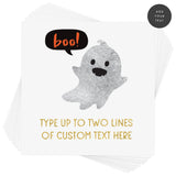 Design your own Ghost Boo spooky inspired temporary tattoo. The perfect Halloween party favor!