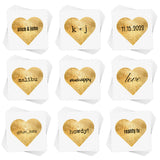 Personalize the Heart Initials love inspired temporary tattoo. The perfect addition for parties, events, celebrations and more!