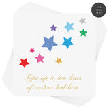  Create your custom Starry Delight Personalized kids temporary tattoo in minutes by easily adding your personalized text in the font and color of your choice.