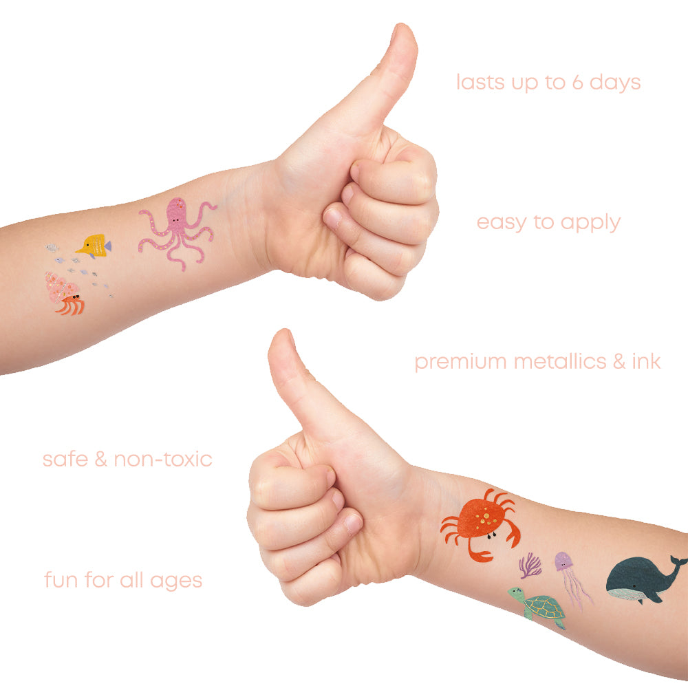 Fun Tats kids temporary tattoos: last up to 6 days, easy to apply, safe & non-toxic @FlashTattoos 