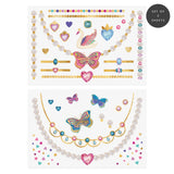 Inspired by our sweet littles who love to dress up, this 2 sheet set of jewelry tattoos is designed to make princess playtime even more fun